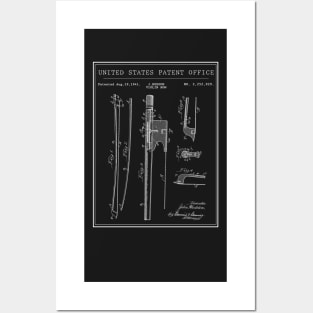 United States Office Patent - Violin Bow J.Heddon Posters and Art